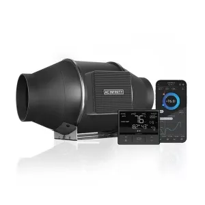 AC Infinity Inc. CLOUDLINE PRO T4, leises Inline-Lüftersystem mit Temperatur- und Feuchtigkeitssteuerung, 100 mm
