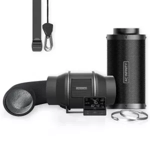 AC Infinity Inc. Luftfilter-Set PRO 150 mm, Inline-Ventilator mit Smart Controller und Aktivkohlefilter